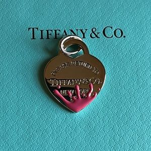 Tiffany & Co splash color heart pendant